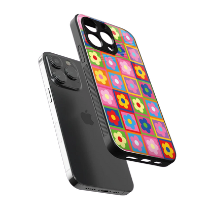 Blossom Harmony sleek iphone 16 pro cover with tempered glass back and TPU edges