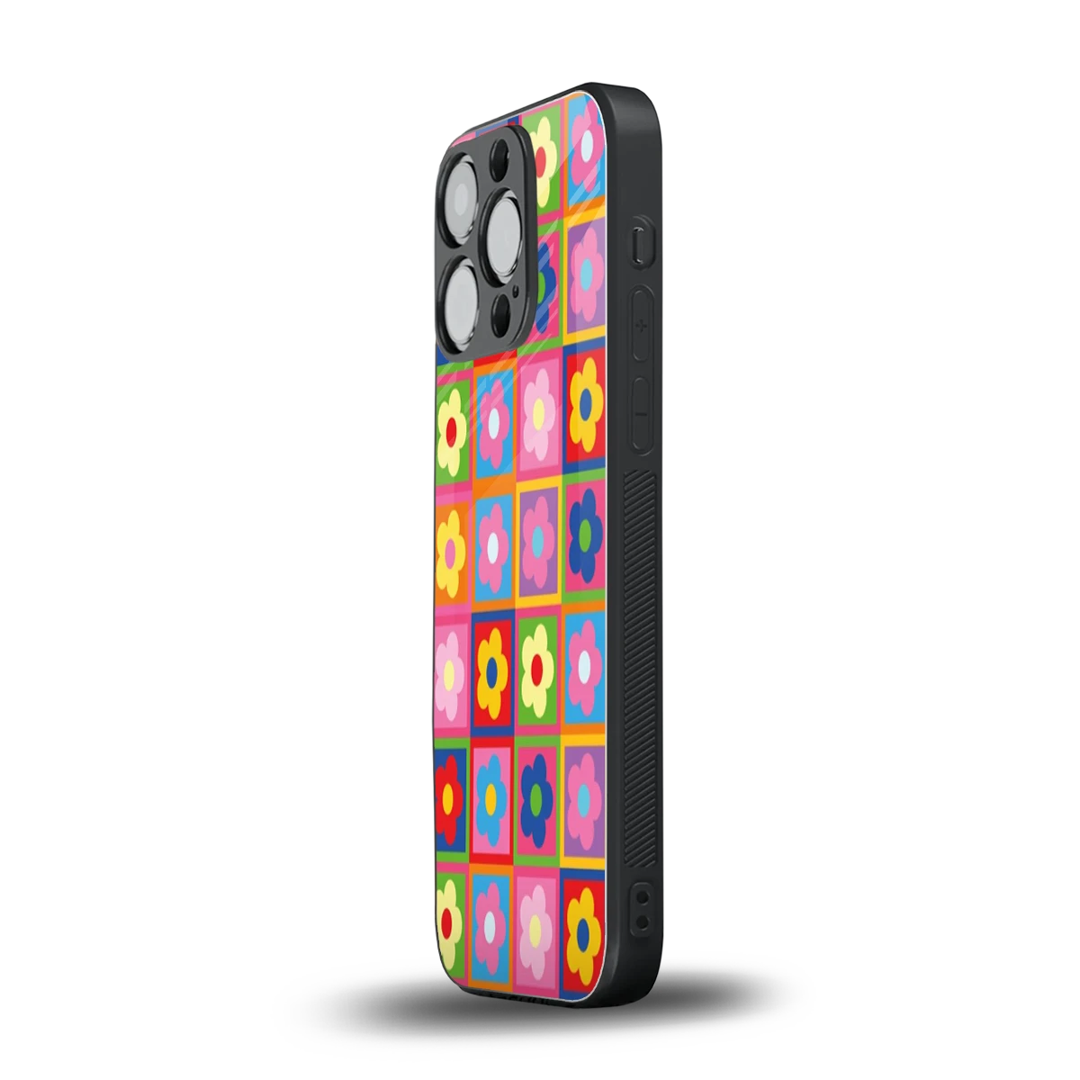 Blossom Harmony iphone 16 pro mobile cover | shockproof glass phone case