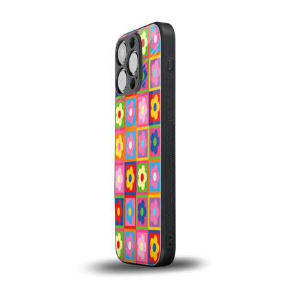 Blossom Harmony iphone 16 pro mobile cover | shockproof glass phone case