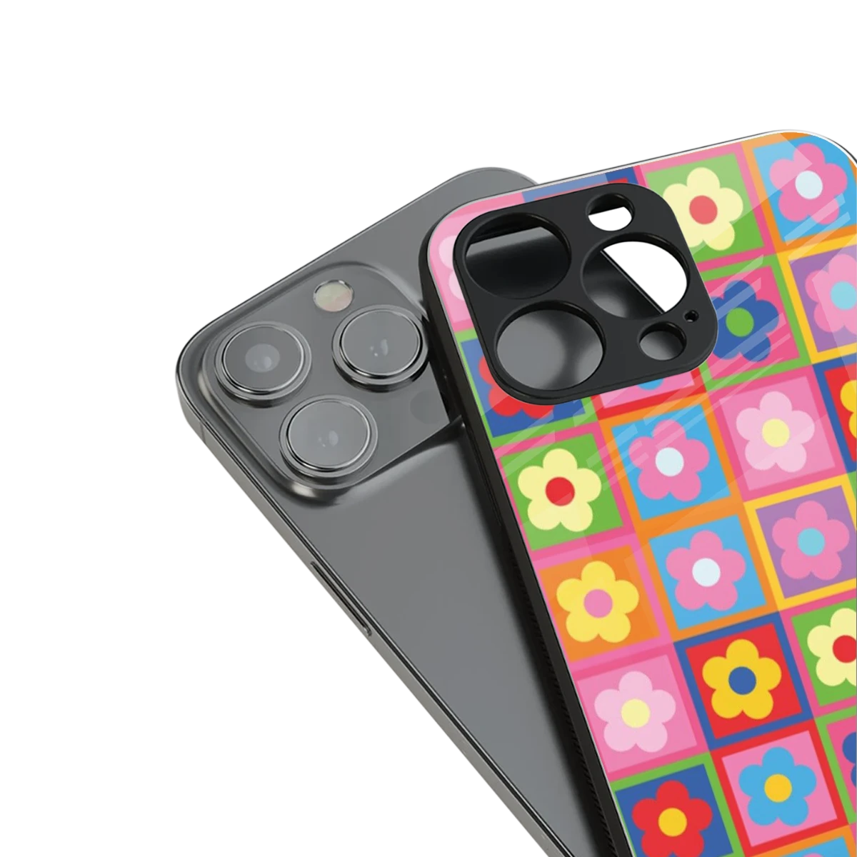 Blossom Harmony stylish phone case for iphone 13 pro | glossy glass and slim fit