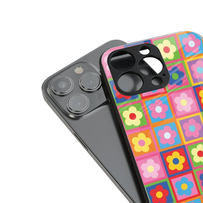 Blossom Harmony stylish phone case for iphone 16 pro | glossy glass and slim fit
