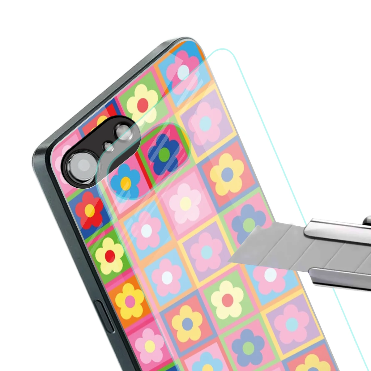 Blossom Harmony stylish phone case for iphone 16e | glossy glass and slim fit