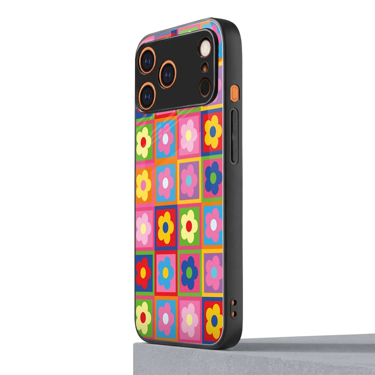 Blossom Harmony iphone 17 pro max mobile cover | shockproof glass phone case