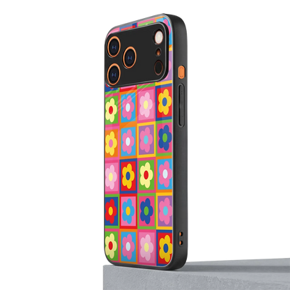 Blossom Harmony iphone 17 pro max mobile cover | shockproof glass phone case