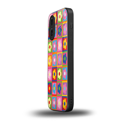 Blossom Harmony iphone 17 mobile cover | shockproof glass phone case