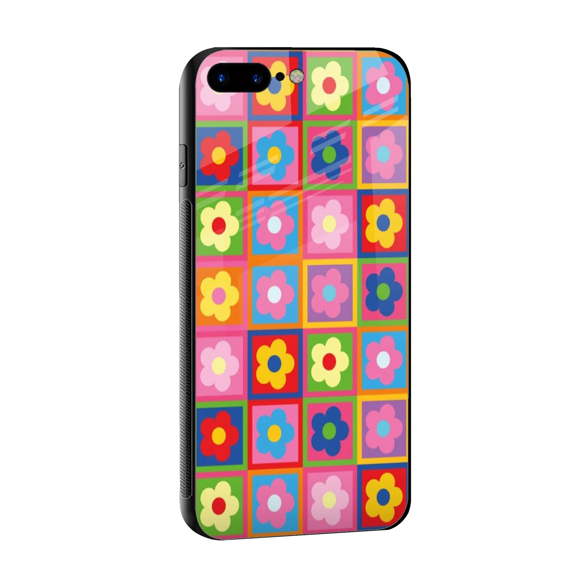 Blossom Harmony sleek iphone 8 plus cover with tempered glass back and TPU edges