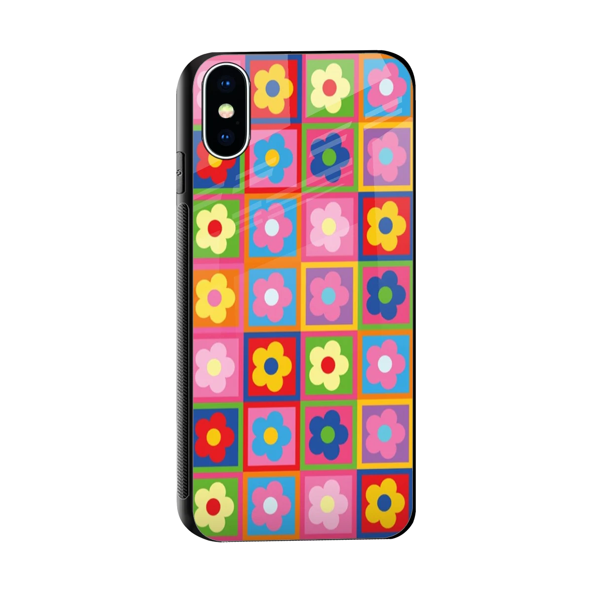 Blossom Harmony sleek iphone xs cover with tempered glass back and TPU edges