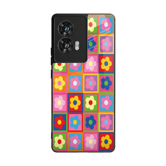 Blossom Harmony back phone cover | glass case for motorola edge 50 fusion
