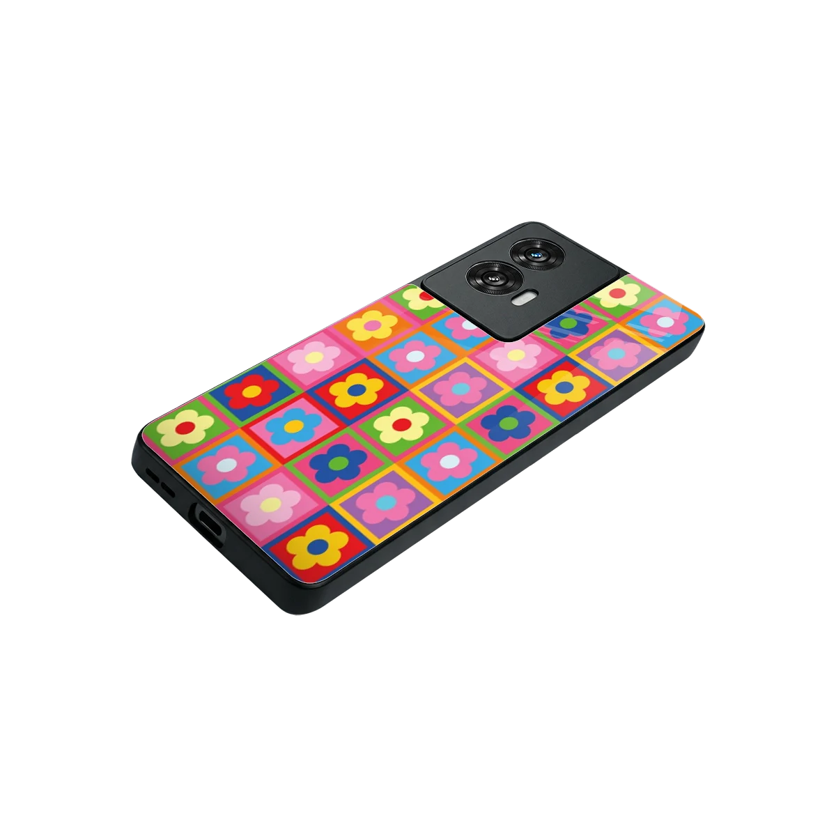Blossom Harmony stylish phone case for motorola edge 50 fusion | glossy glass and slim fit