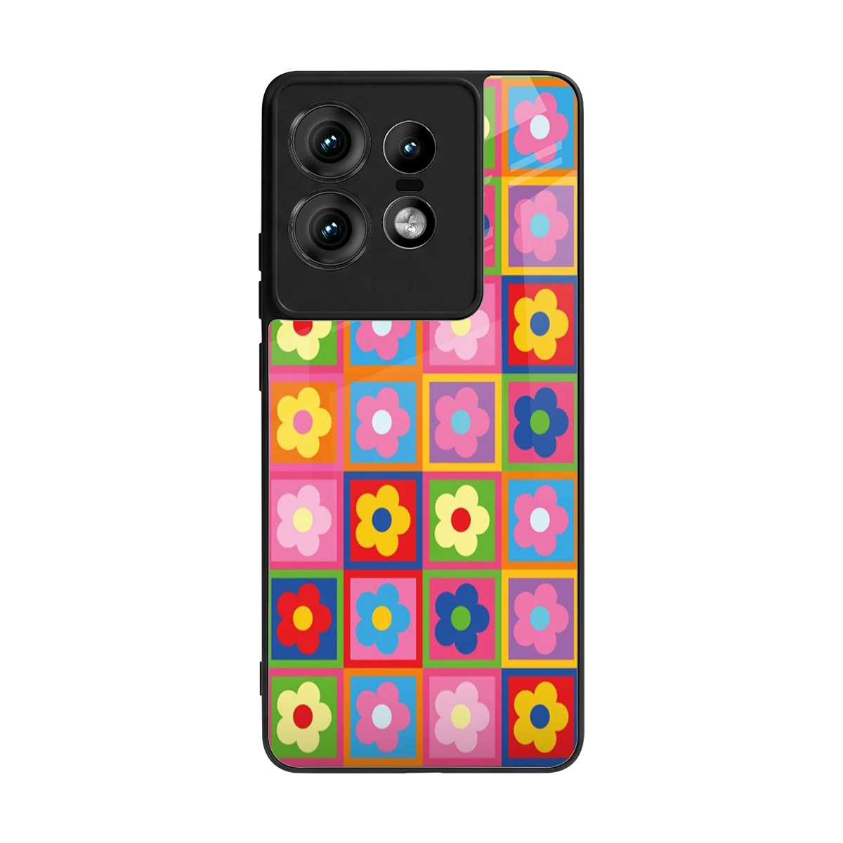 Blossom Harmony back phone cover | glass case for motorola edge 50 pro