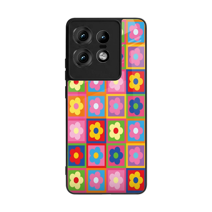 Blossom Harmony back phone cover | glass case for motorola edge 50 pro