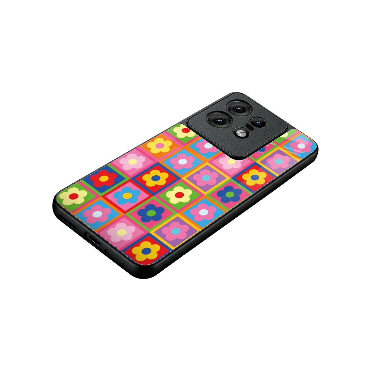 Blossom Harmony stylish phone case for motorola edge 50 pro | glossy glass and slim fit