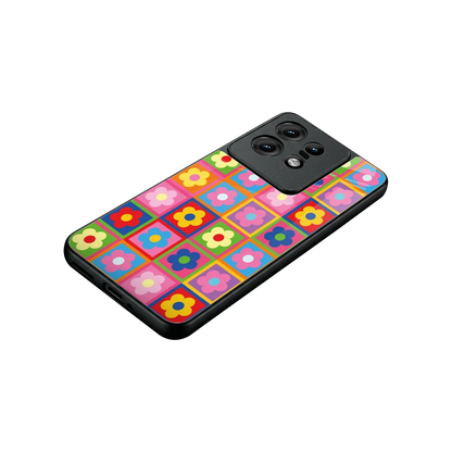 Blossom Harmony stylish phone case for motorola edge 50 pro | glossy glass and slim fit