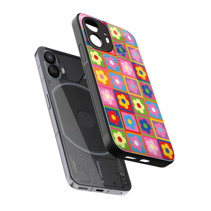 Blossom Harmony sleek nothing phone 2 cover with tempered glass back and TPU edges