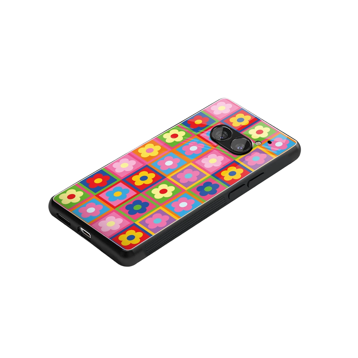 Blossom Harmony stylish phone case for nothing phone 2a plus | glossy glass and slim fit