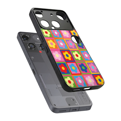Blossom Harmony sleek nothing phone 3 cover with tempered glass back and TPU edges