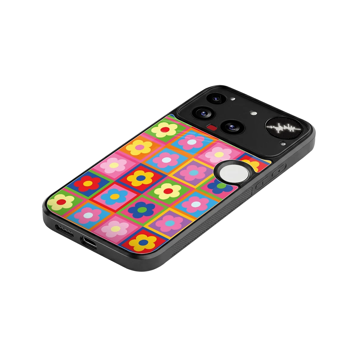 Blossom Harmony stylish phone case for nothing phone 3 | glossy glass and slim fit