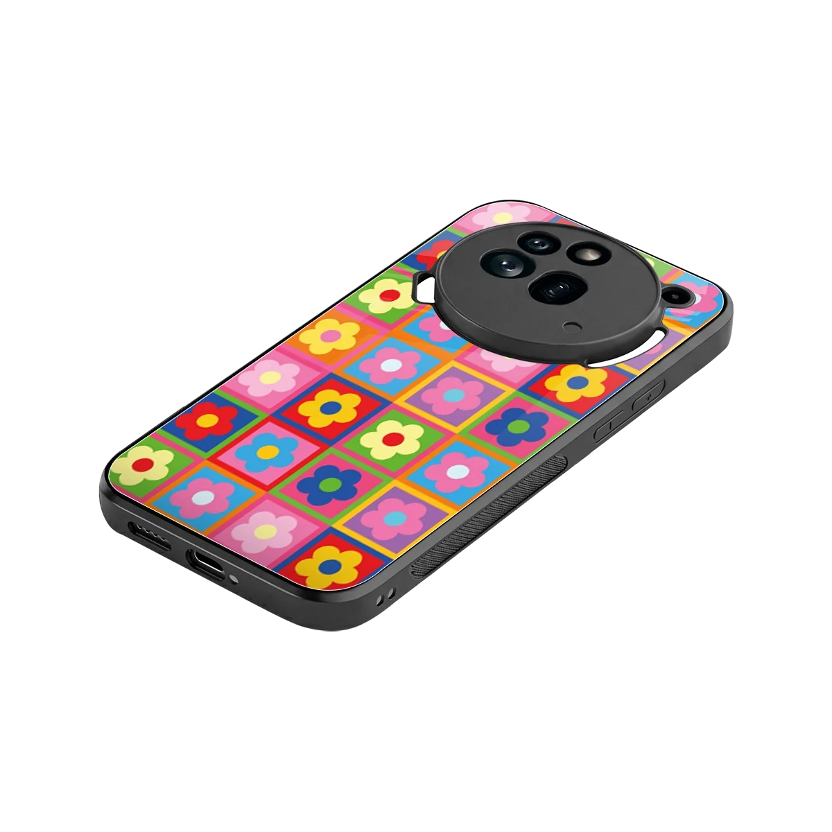 Blossom Harmony stylish phone case for nothing phone 3a pro | glossy glass and slim fit