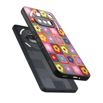 Blossom Harmony sleek nothing phone 3a cover with tempered glass back and TPU edges