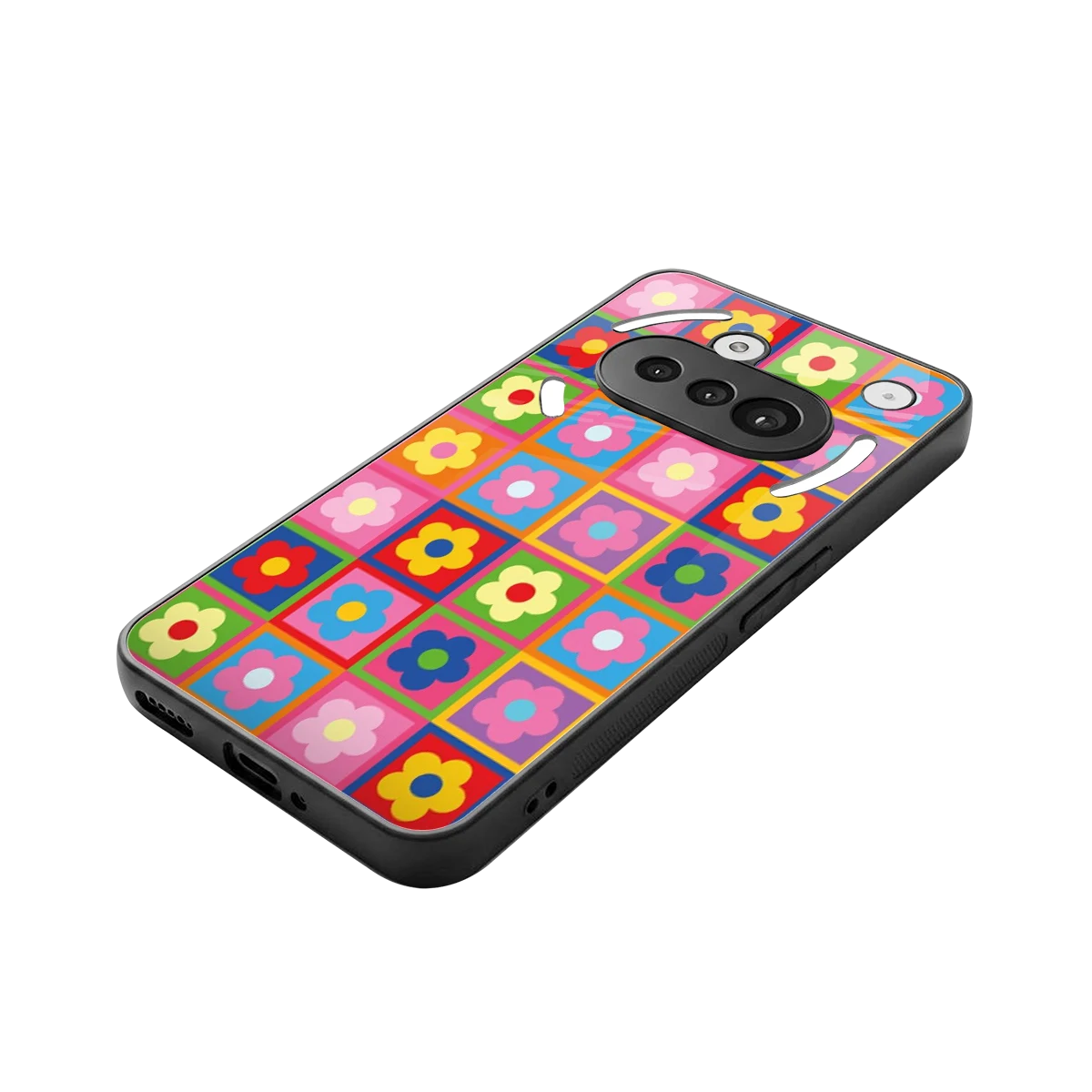 Blossom Harmony stylish phone case for nothing phone 3a | glossy glass and slim fit