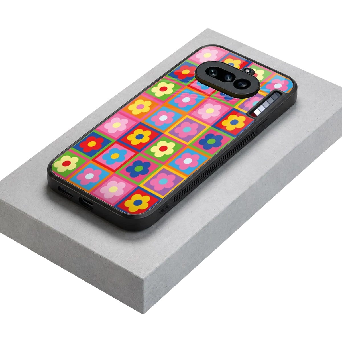 Blossom Harmony stylish phone case for nothing phone 4a | glossy glass and slim fit