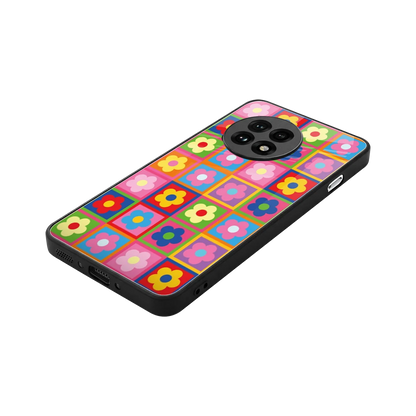 Blossom Harmony stylish phone case for oneplus 13r | glossy glass and slim fit