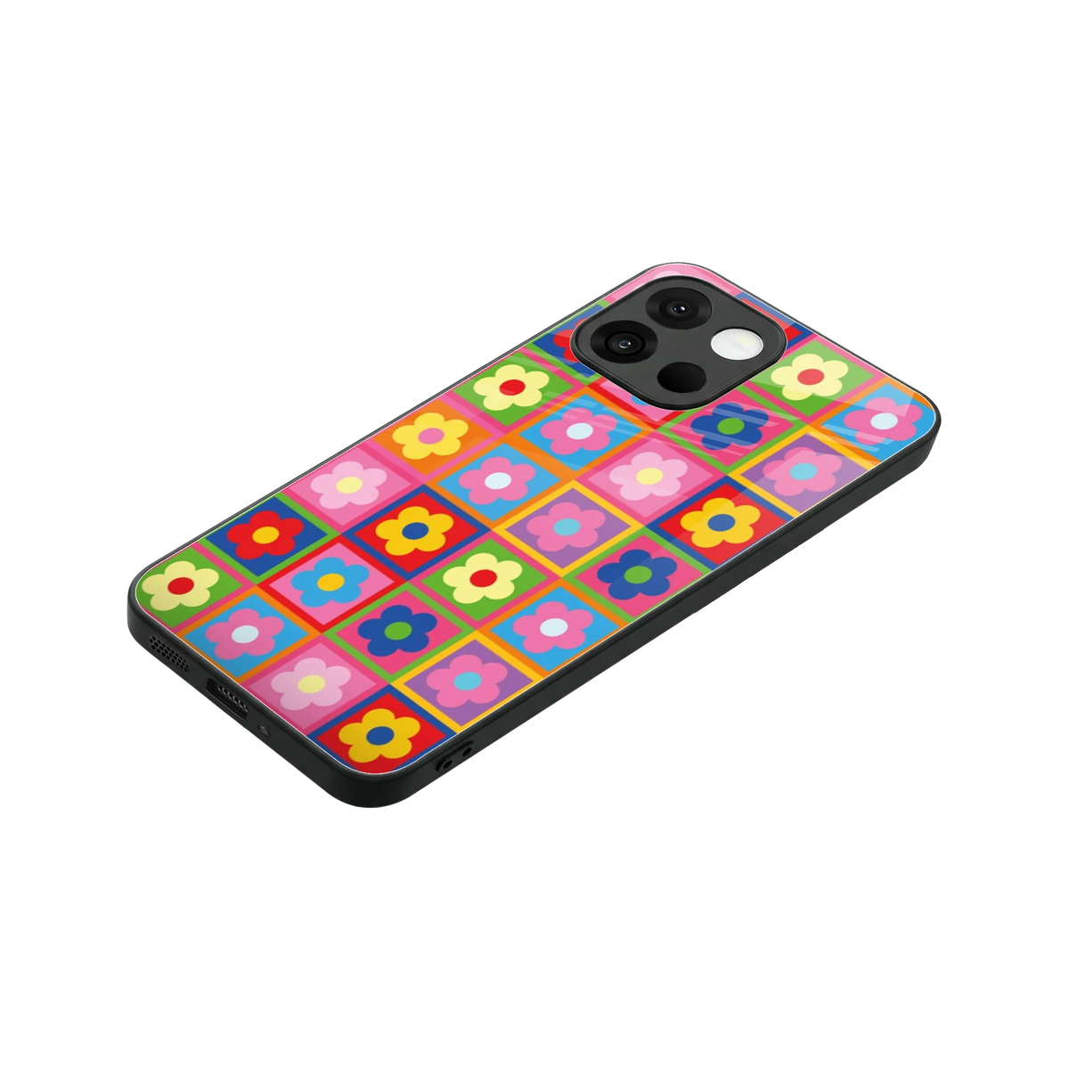 Blossom Harmony stylish phone case for oneplus 13s | glossy glass and slim fit