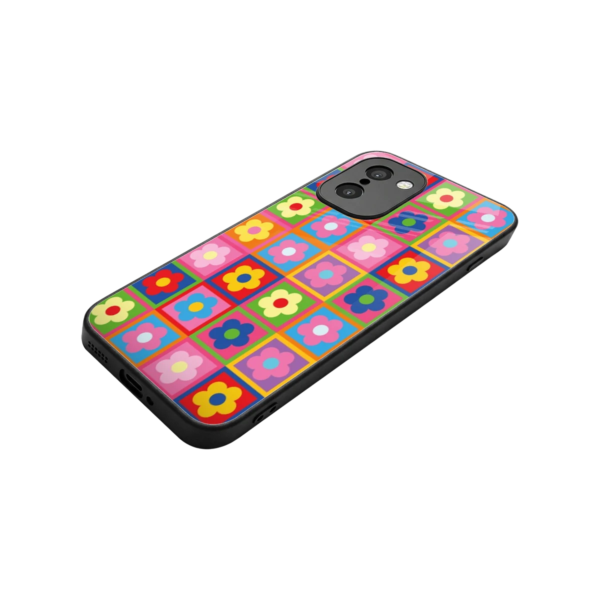 Blossom Harmony stylish phone case for oneplus 15r | glossy glass and slim fit