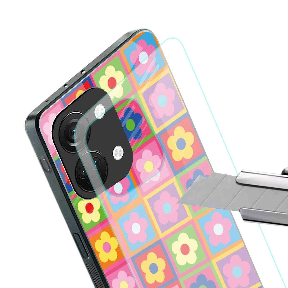 Blossom Harmony stylish phone case for oneplus nord 3 | glossy glass and slim fit