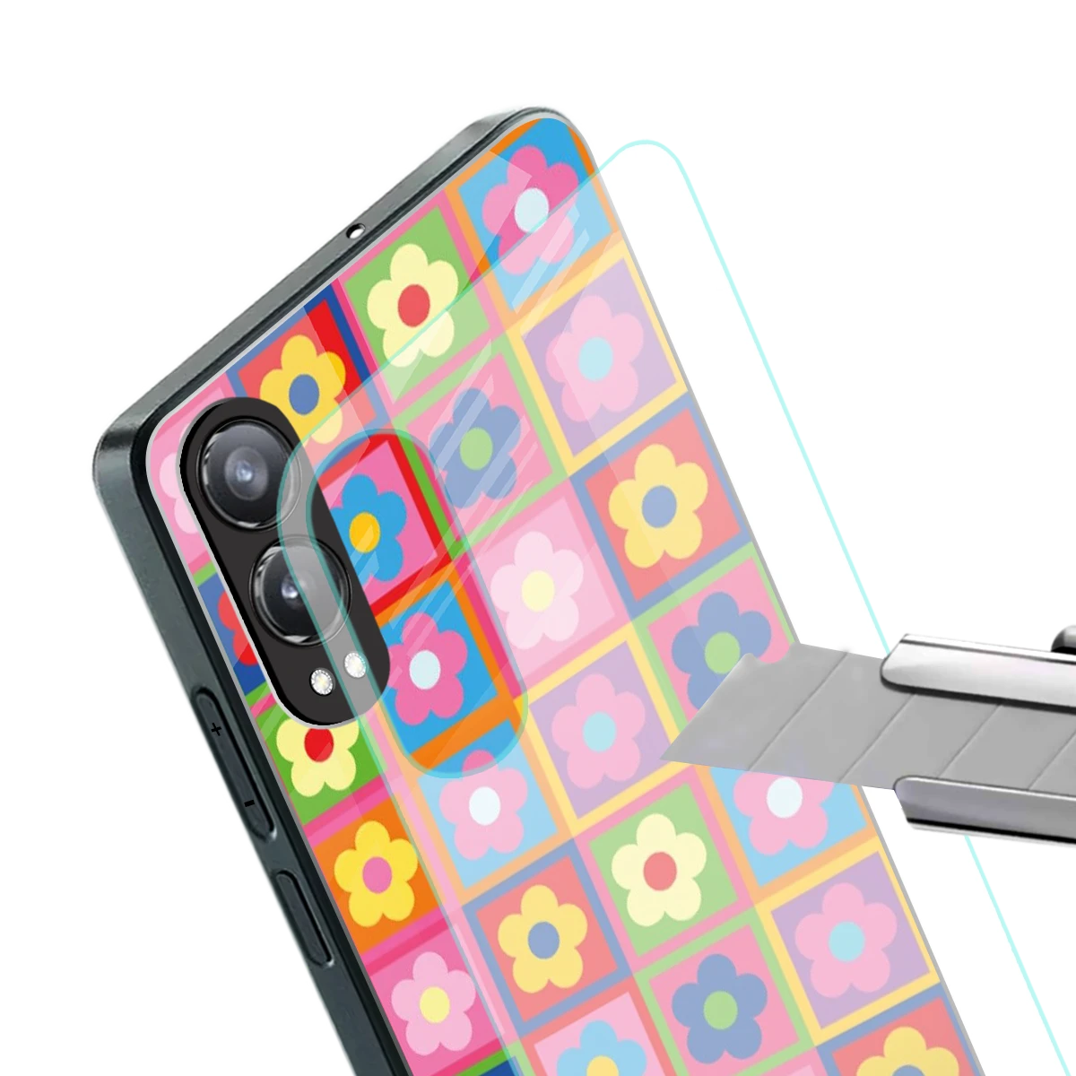 Blossom Harmony stylish phone case for oneplus nord ce 4 lite | glossy glass and slim fit