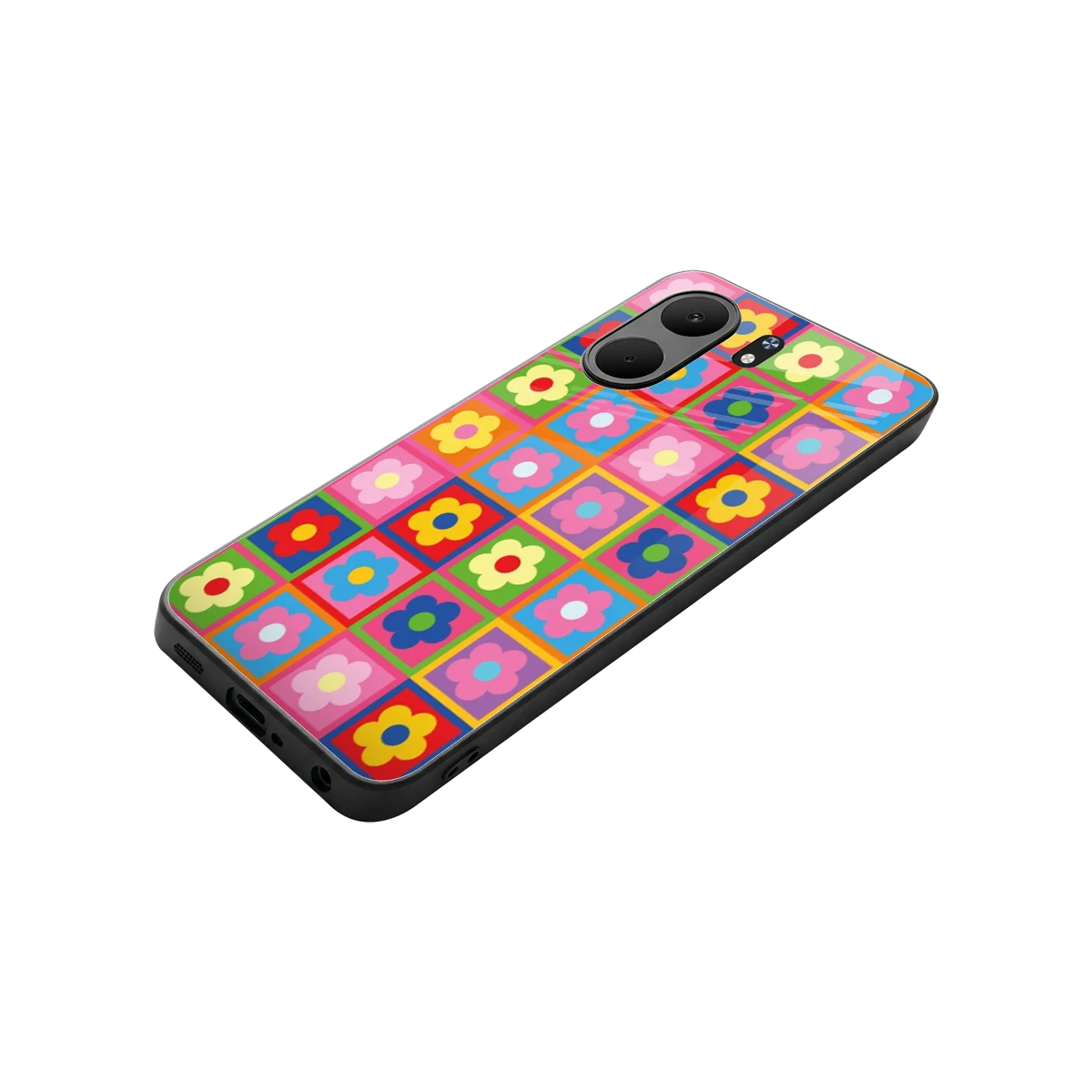 Blossom Harmony stylish phone case for oppo a5x 5g | glossy glass and slim fit