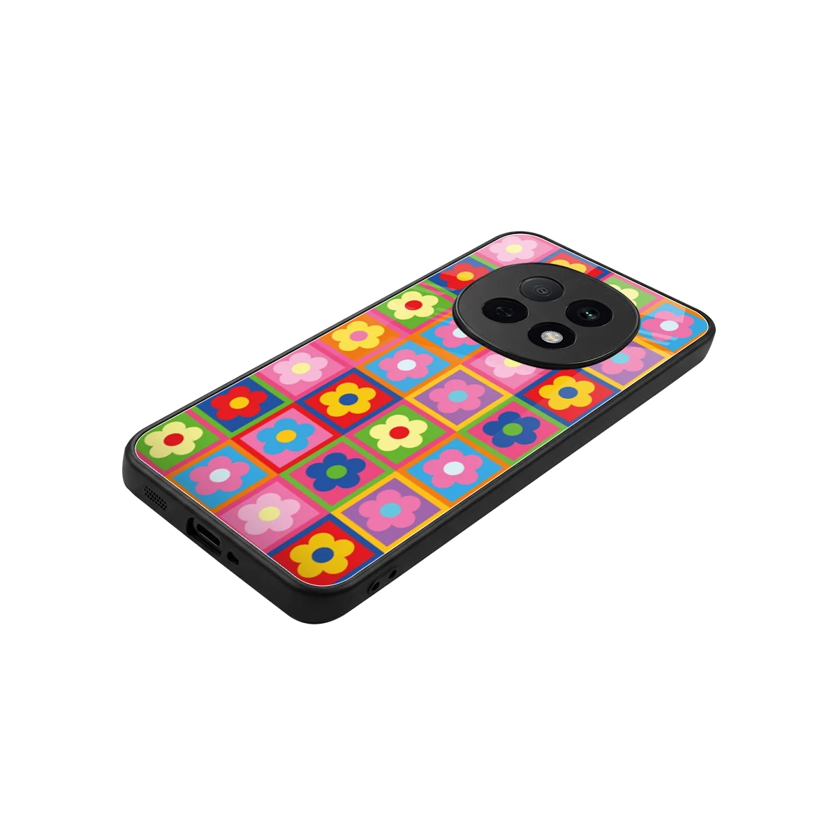 Blossom Harmony stylish phone case for oppo f29 pro 5g | glossy glass and slim fit