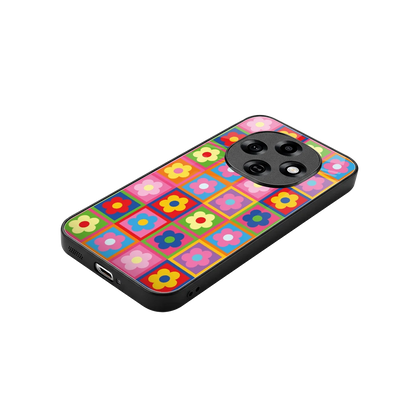 Blossom Harmony stylish phone case for oppo f31 pro 5g | glossy glass and slim fit