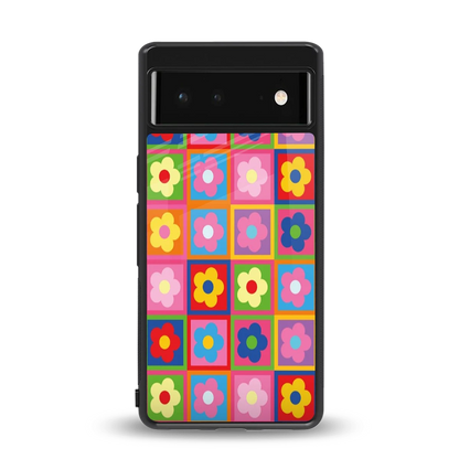Blossom Harmony back phone cover | glass case for google pixel 6a