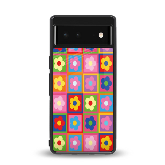 Blossom Harmony back phone cover | glass case for google pixel 6a