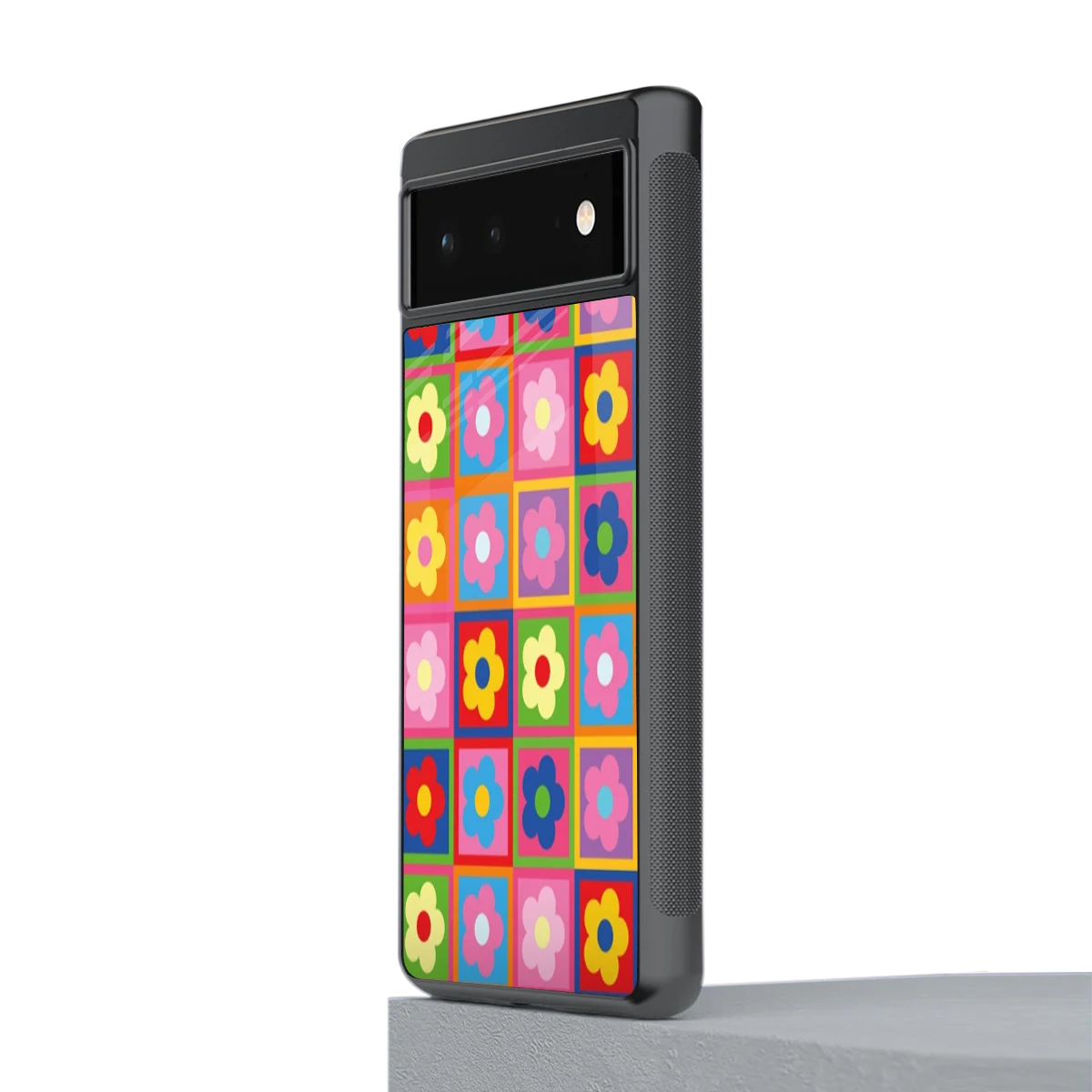 Blossom Harmony stylish phone case for google pixel 6a | glossy glass and slim fit