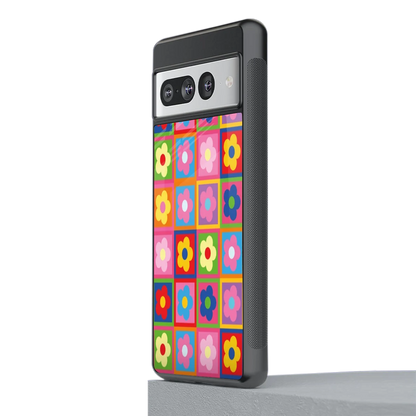 Blossom Harmony stylish phone case for google pixel 7 pro | glossy glass and slim fit