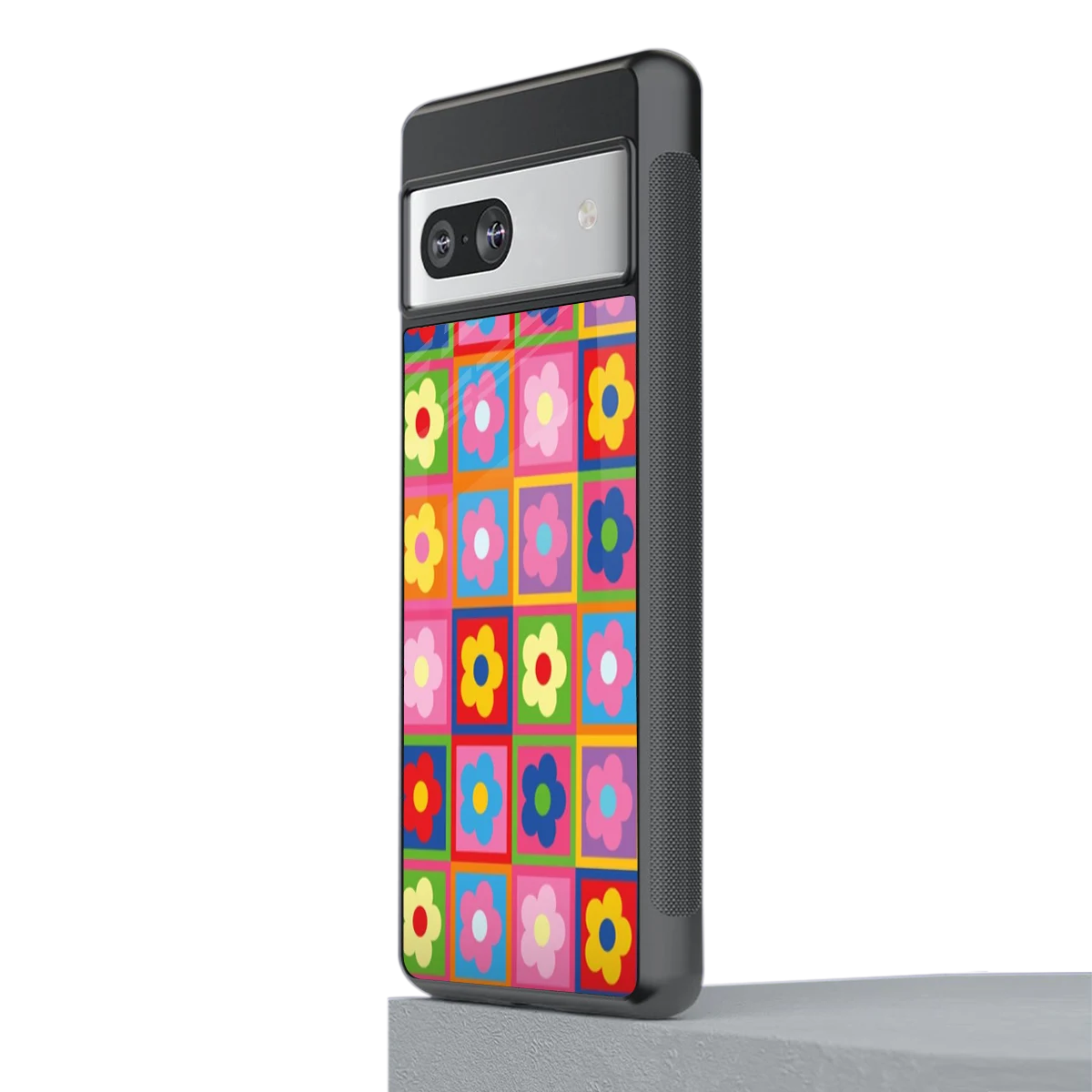 Blossom Harmony stylish phone case for google pixel 7a | glossy glass and slim fit