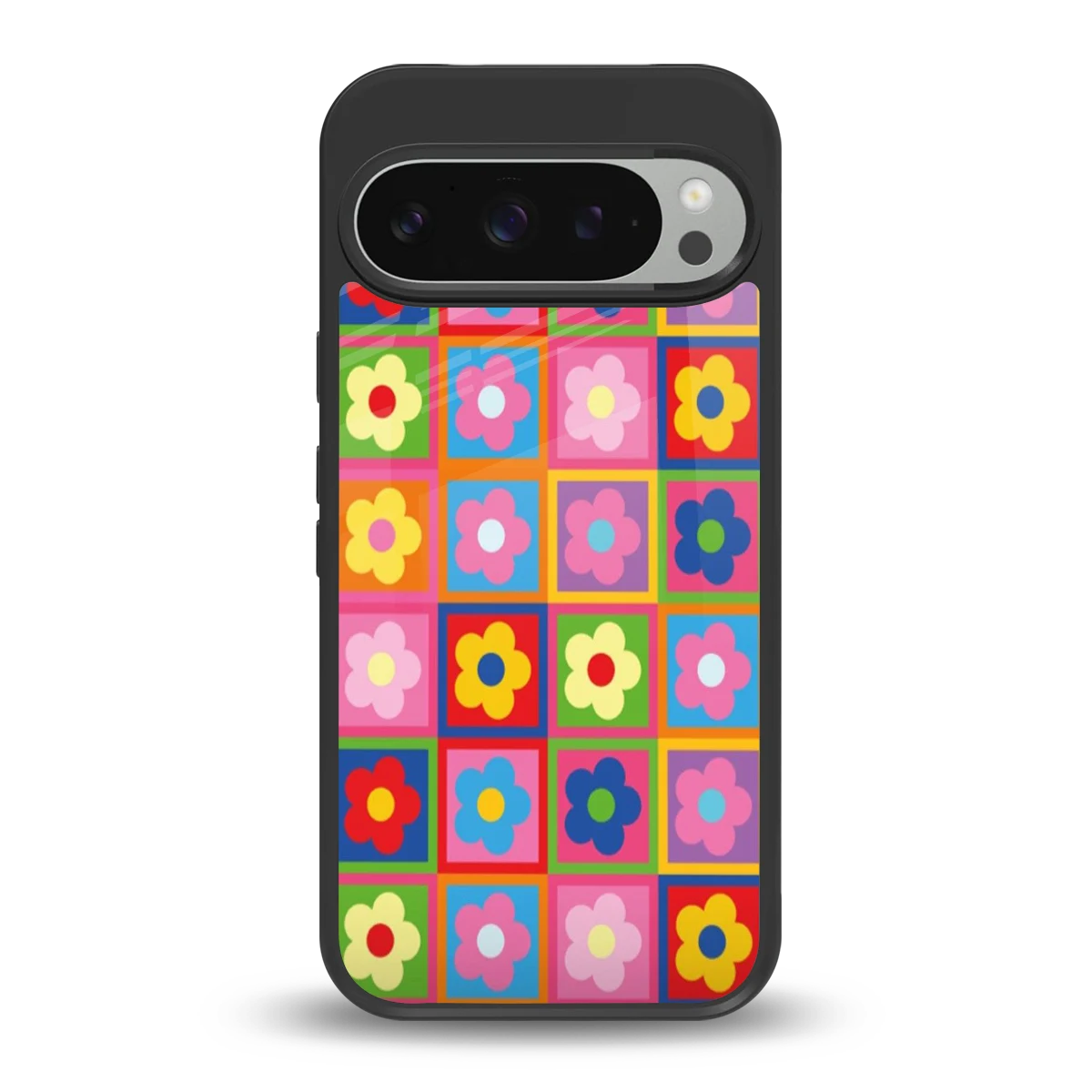 Blossom Harmony back phone cover | glass case for google pixel 9 pro