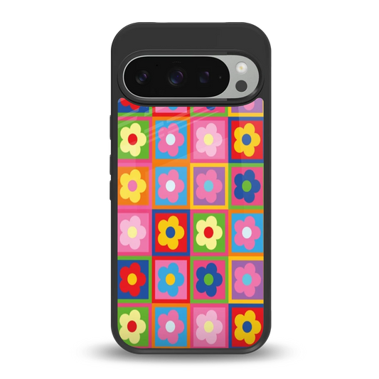 Blossom Harmony back phone cover | glass case for google pixel 9 pro xl