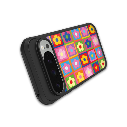 Blossom Harmony stylish phone case for google pixel 9 pro | glossy glass and slim fit