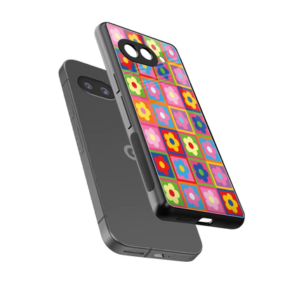 Blossom Harmony sleek google pixel 10a cover with tempered glass back and TPU edges