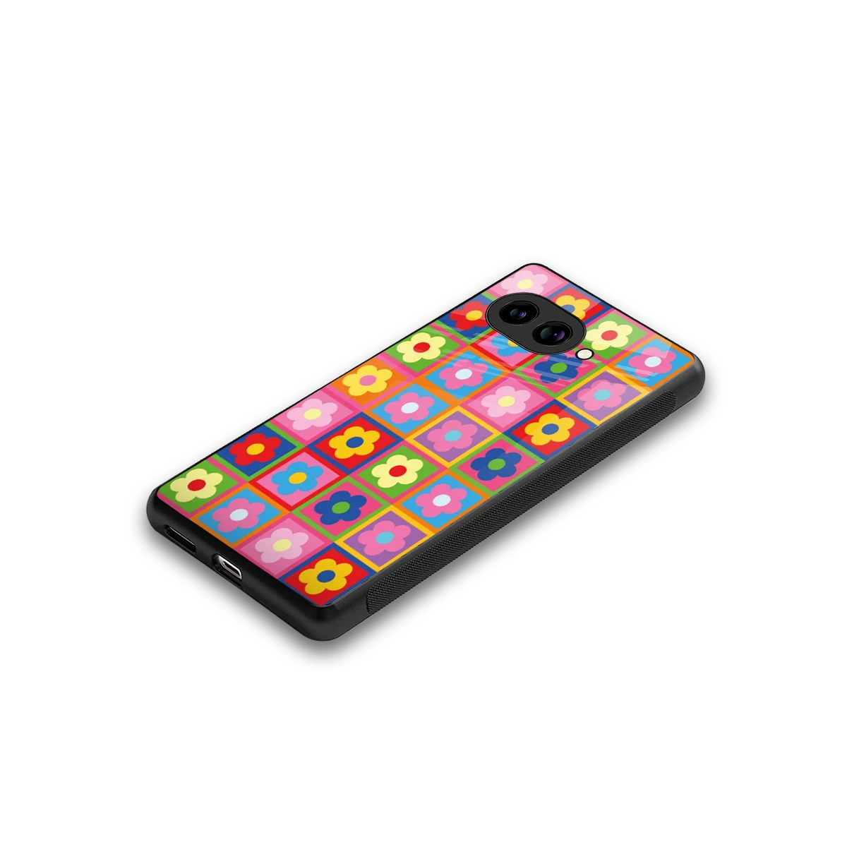 Blossom Harmony stylish phone case for google pixel 10a | glossy glass and slim fit