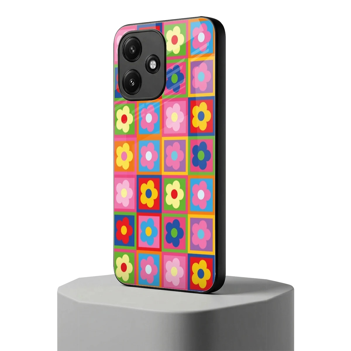 Blossom Harmony redmi 12 5g mobile cover | shockproof glass phone case