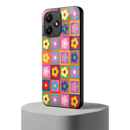 Blossom Harmony redmi 12 5g mobile cover | shockproof glass phone case