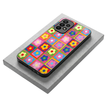 Blossom Harmony stylish phone case for samsung galaxy a23 | glossy glass and slim fit