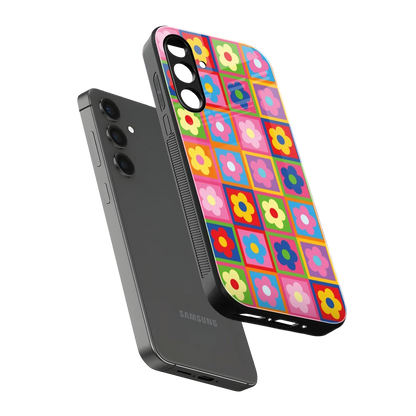Blossom Harmony sleek samsung galaxy a14 5g cover with tempered glass back and TPU edges