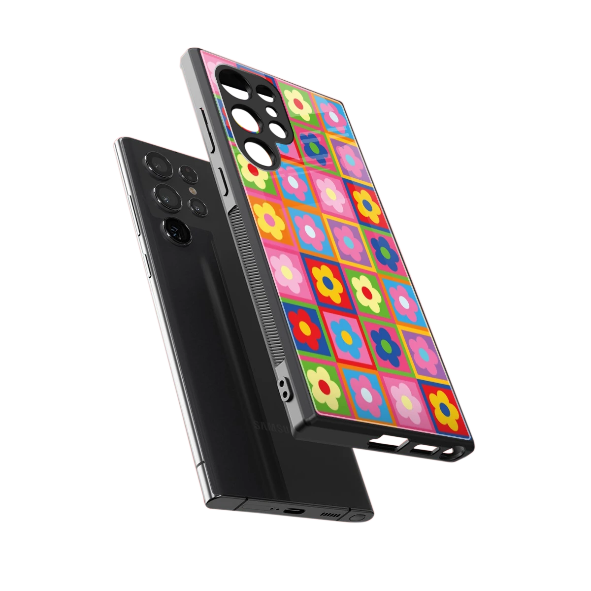 Blossom Harmony sleek samsung galaxy s24 ultra cover with tempered glass back and TPU edges