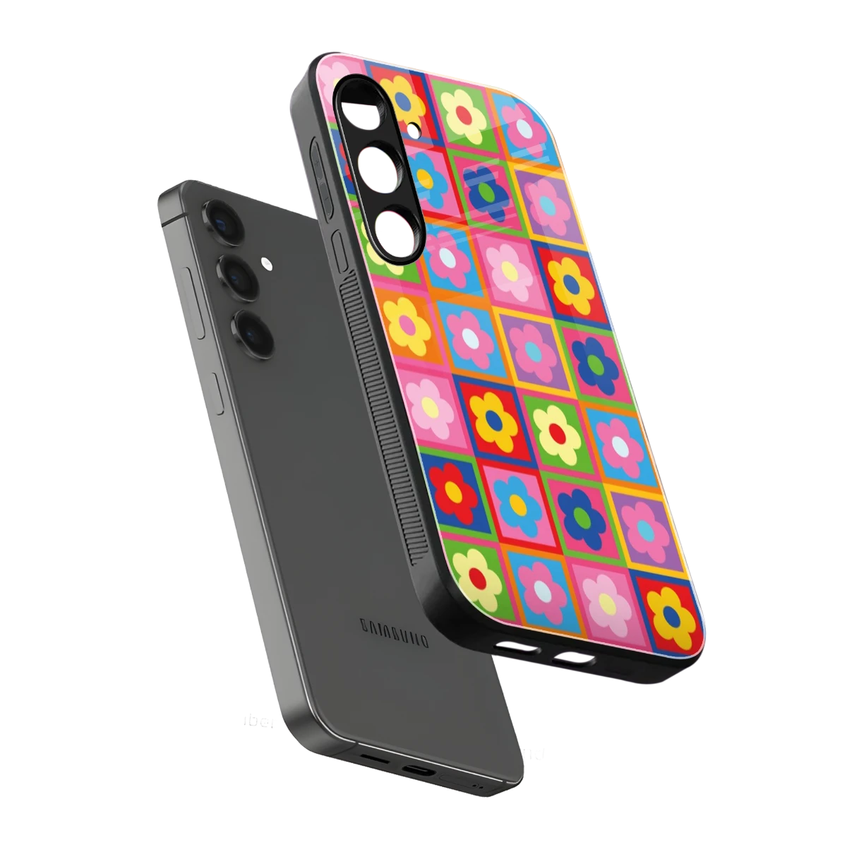 Blossom Harmony sleek samsung galaxy s23 fe cover with tempered glass back and TPU edges