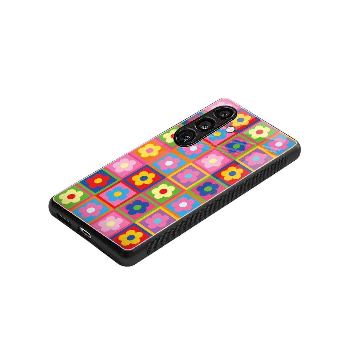 Blossom Harmony stylish phone case for samsung galaxy s24 | glossy glass and slim fit
